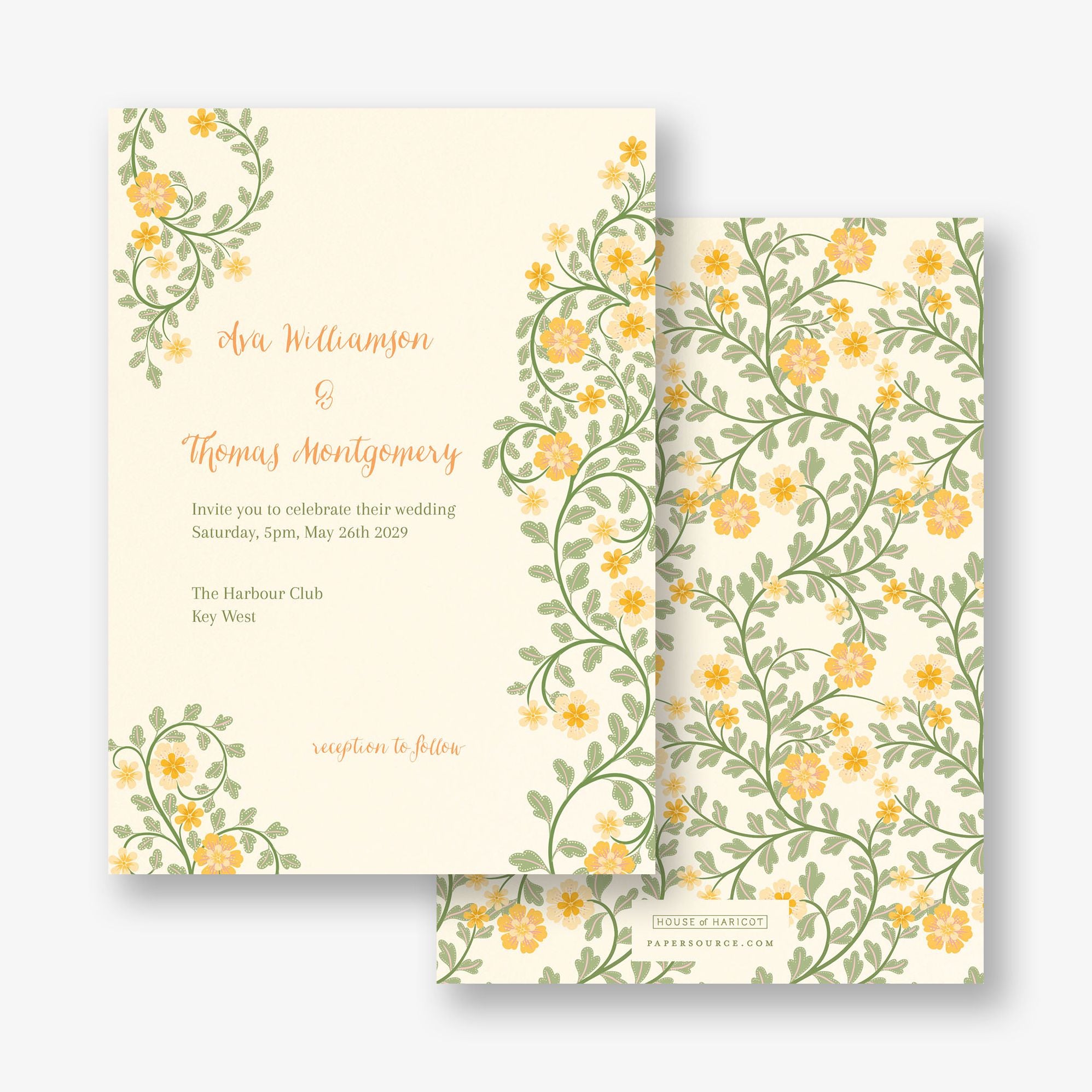 Flower Garden Wedding Invitation - Image 5