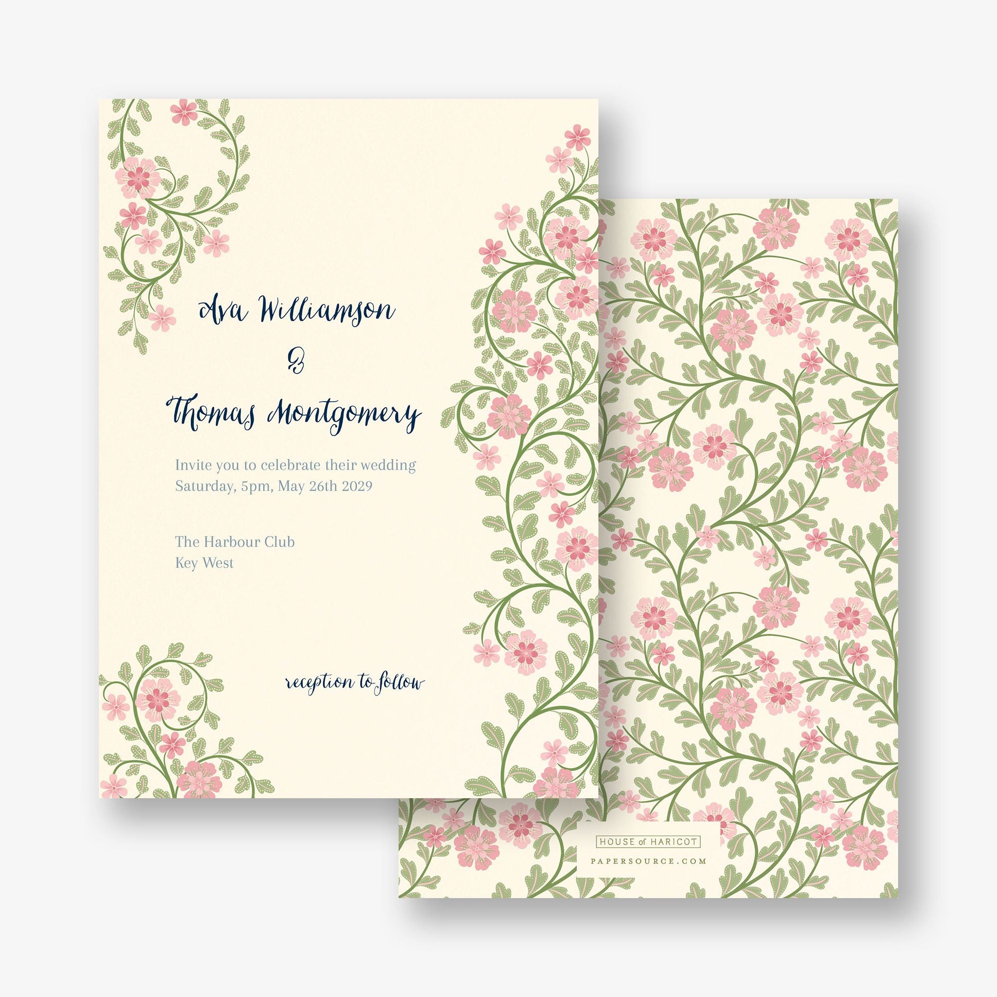 Flower Garden Wedding Invitation - Image 6