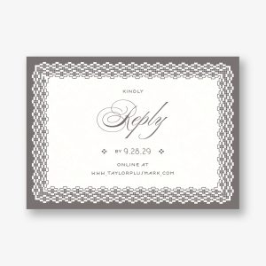 Vintage Lace Response Card