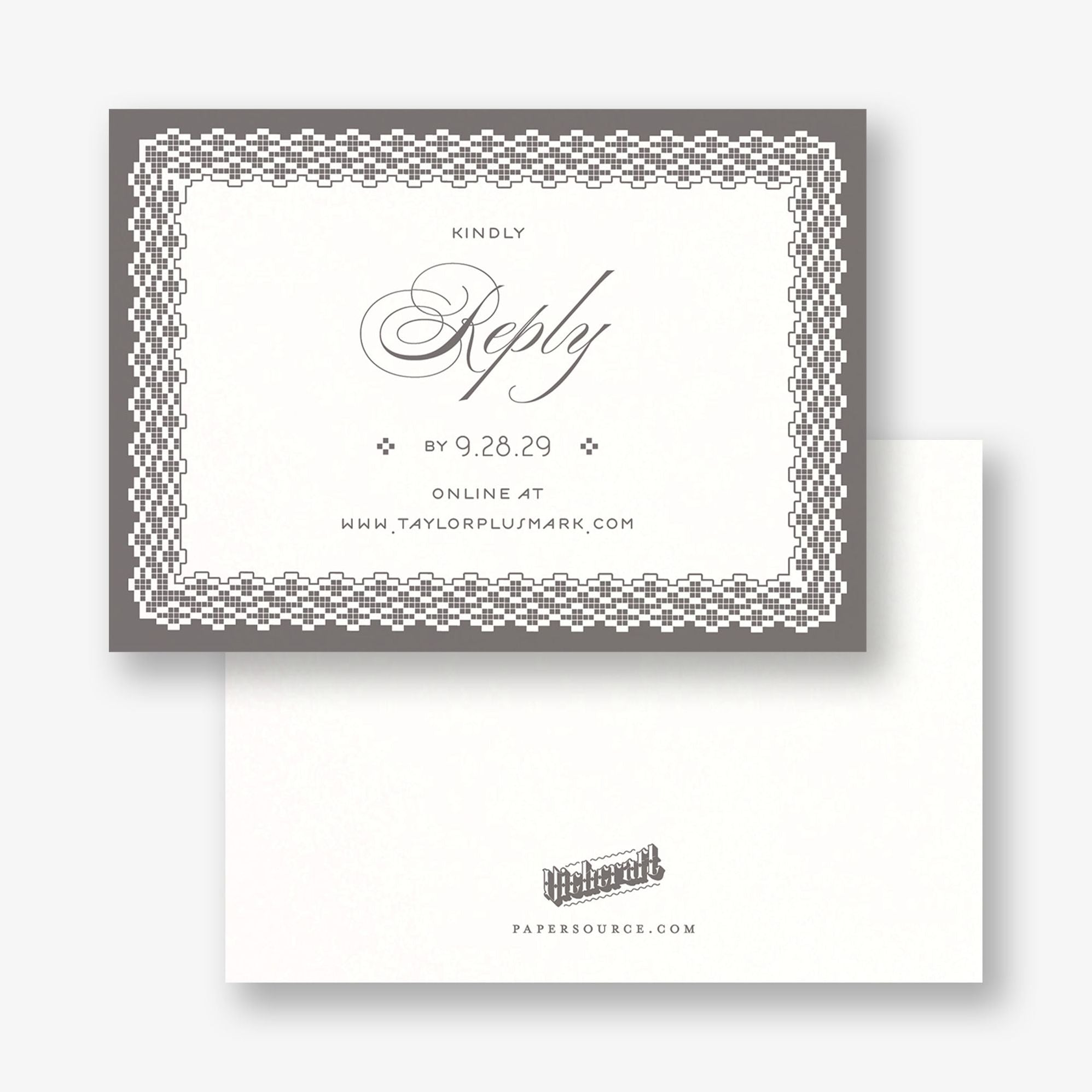 Vintage Lace Response Card - Image 2