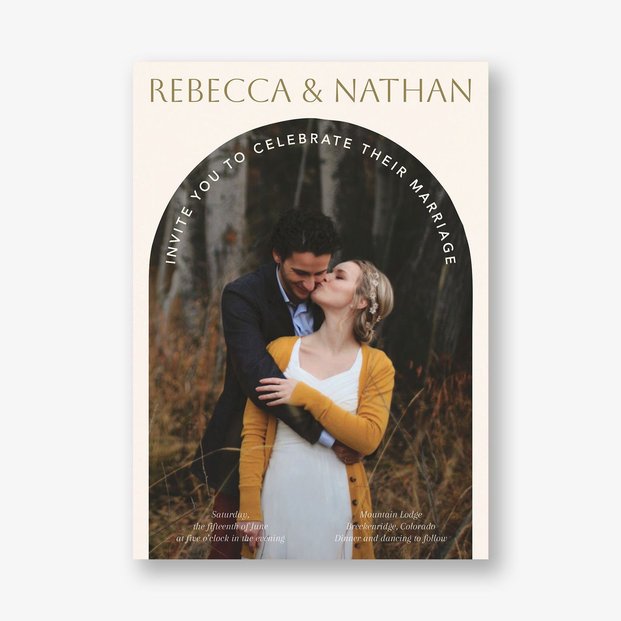 Photo Arch Wedding Invitation - Image 3