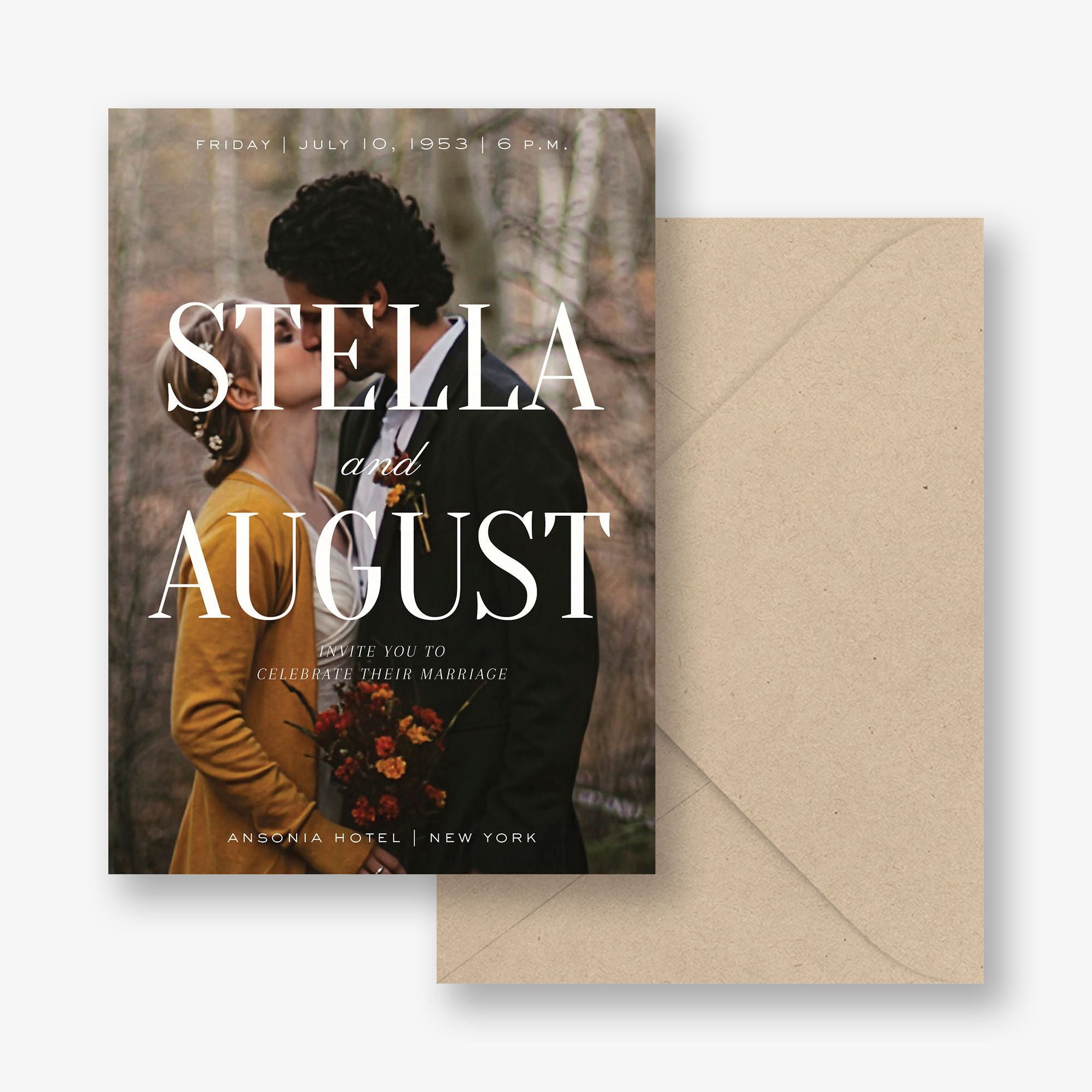Mist and Muse Photo Wedding Invitation - Image 2