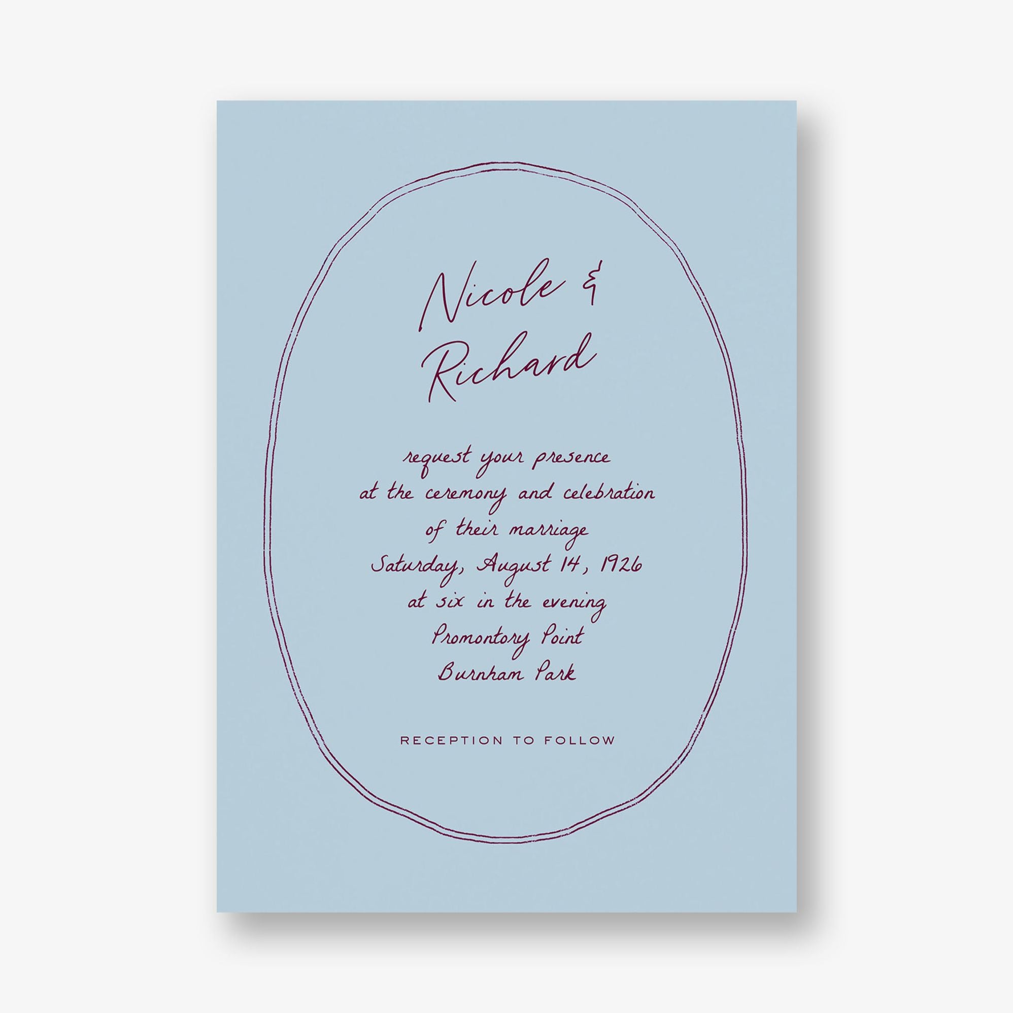 Twin Lines Wedding Invitation - Image 2
