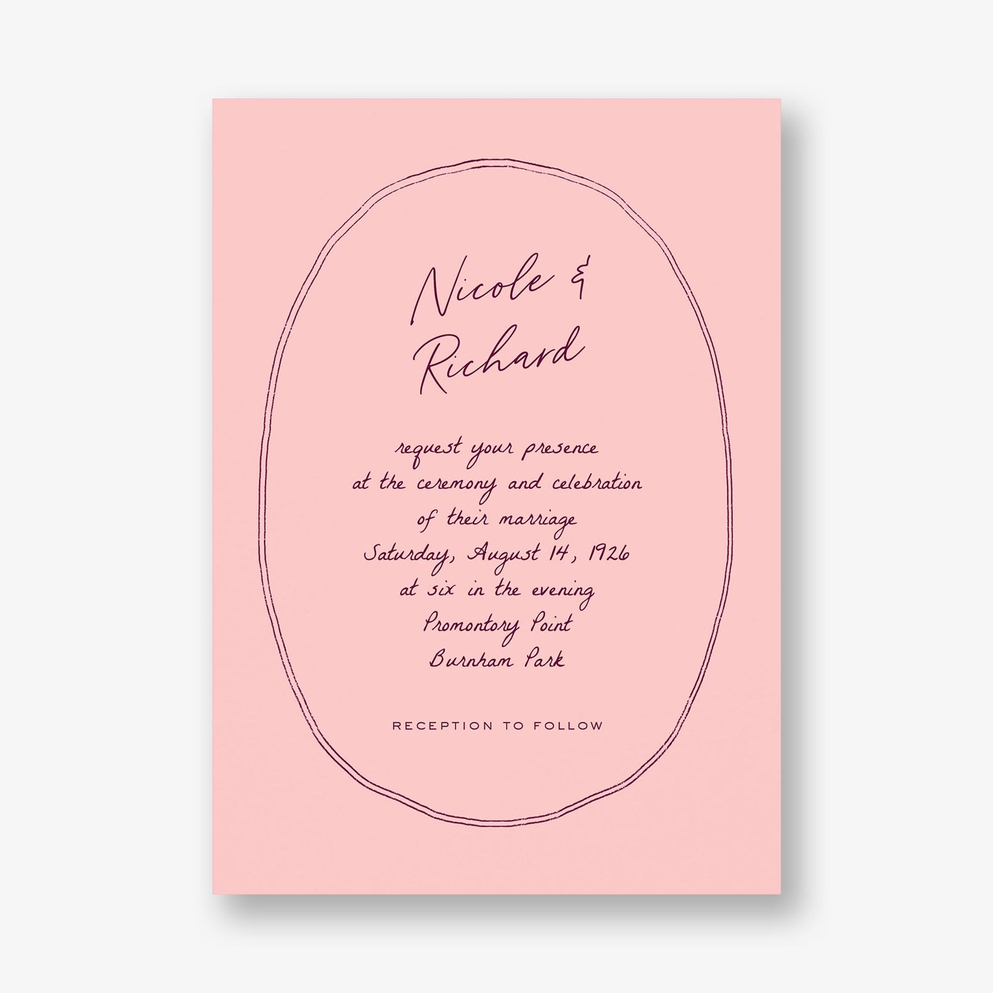Twin Lines Wedding Invitation - Image 4
