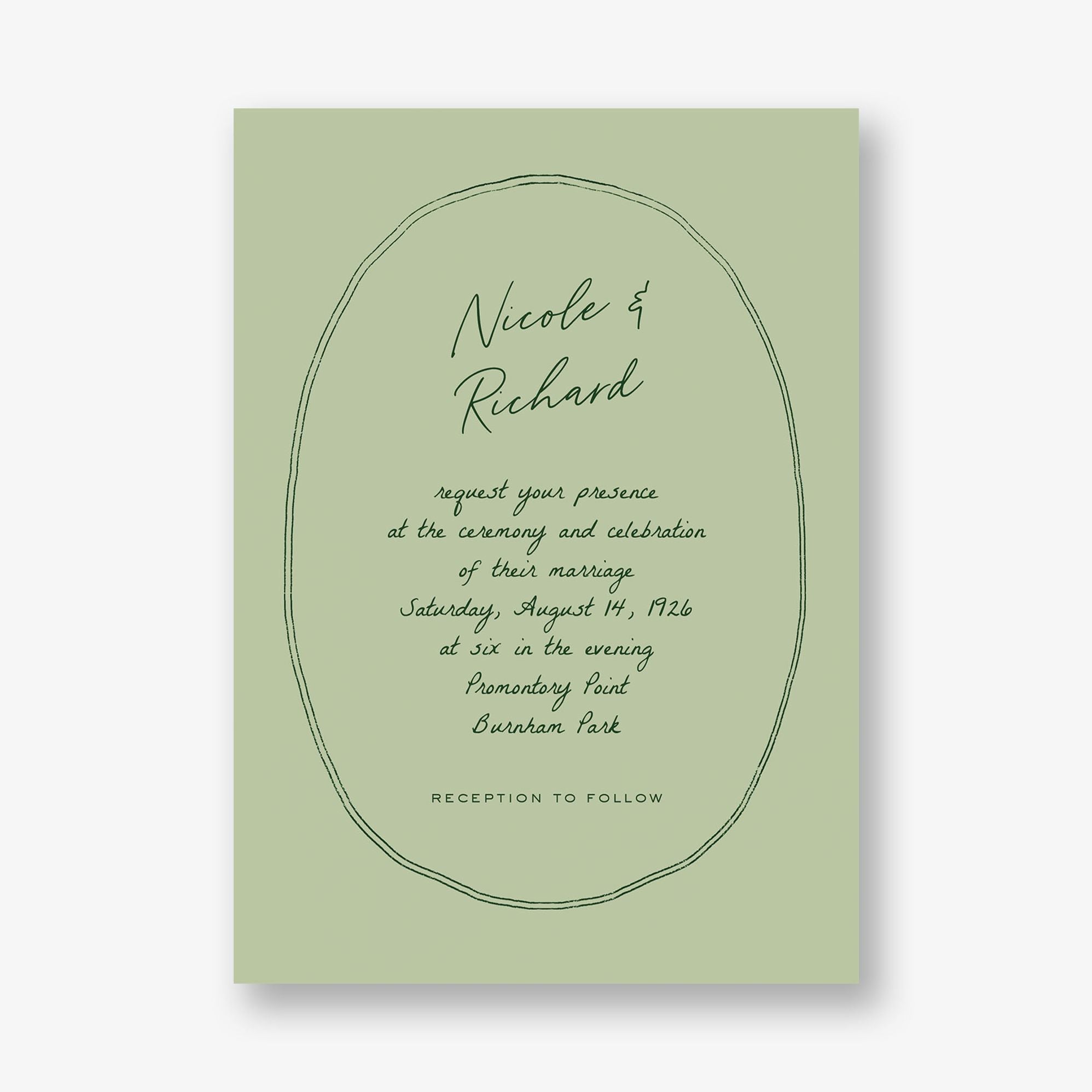 Twin Lines Wedding Invitation - Image 5