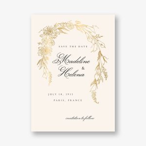 Blooming Arch Foil Save the Date