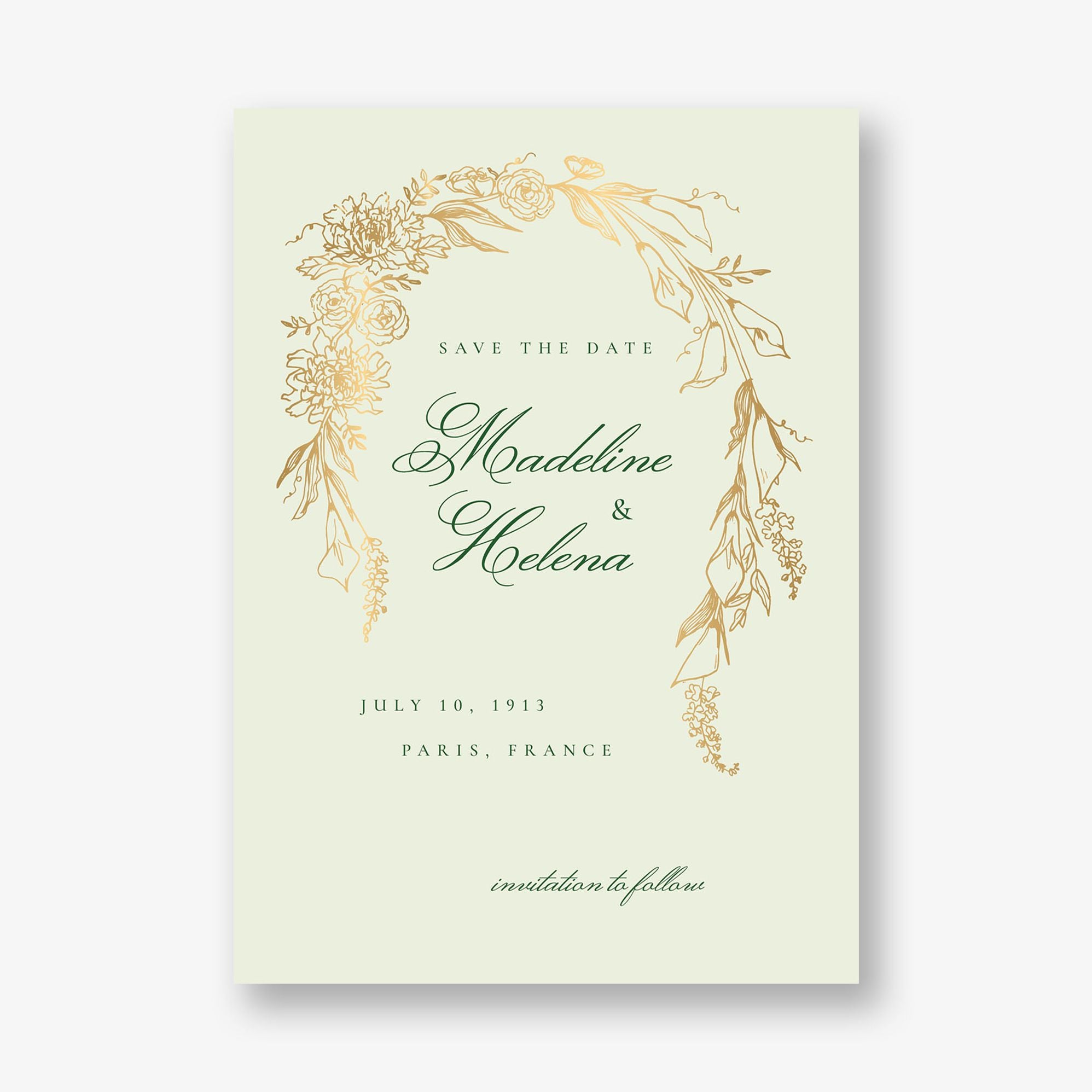 Blooming Arch Foil Save the Date - Image 2
