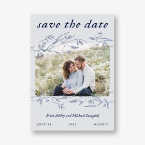 Rustic Film Frame Photo Save the Date