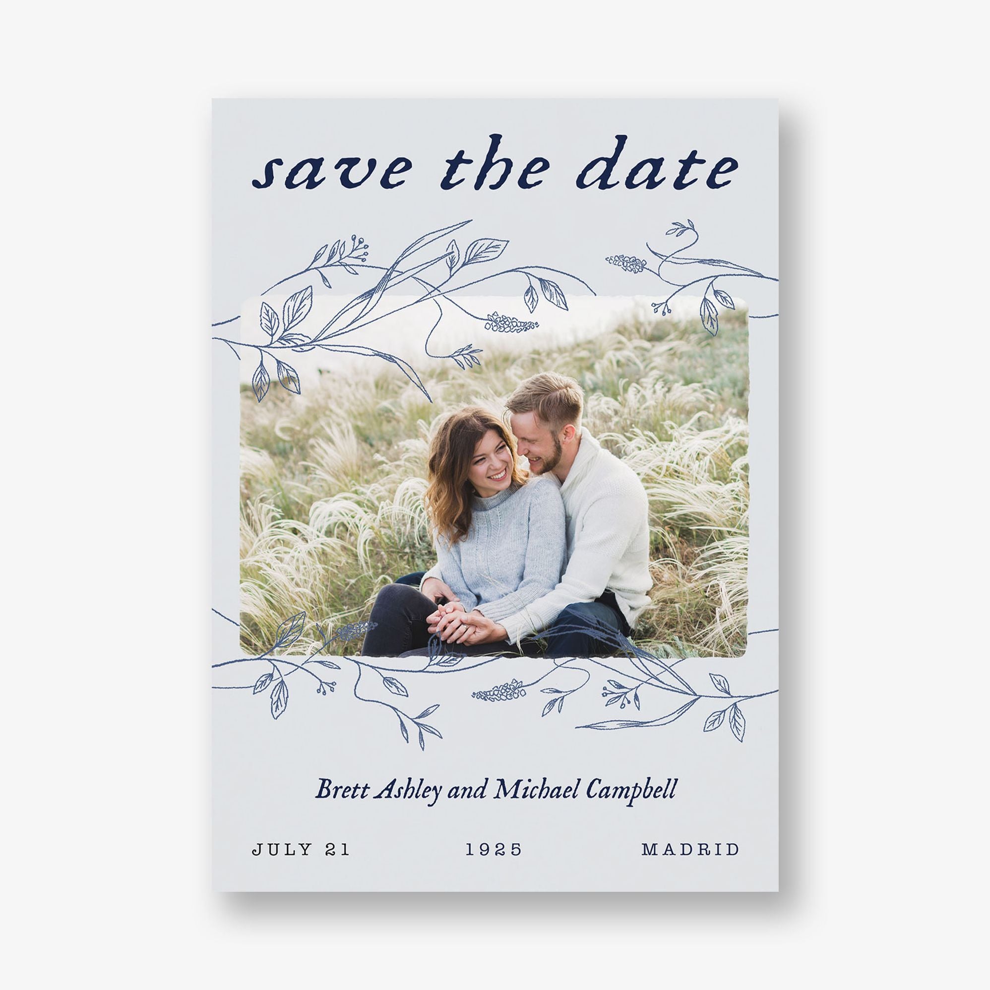 Rustic Film Frame Photo Save the Date