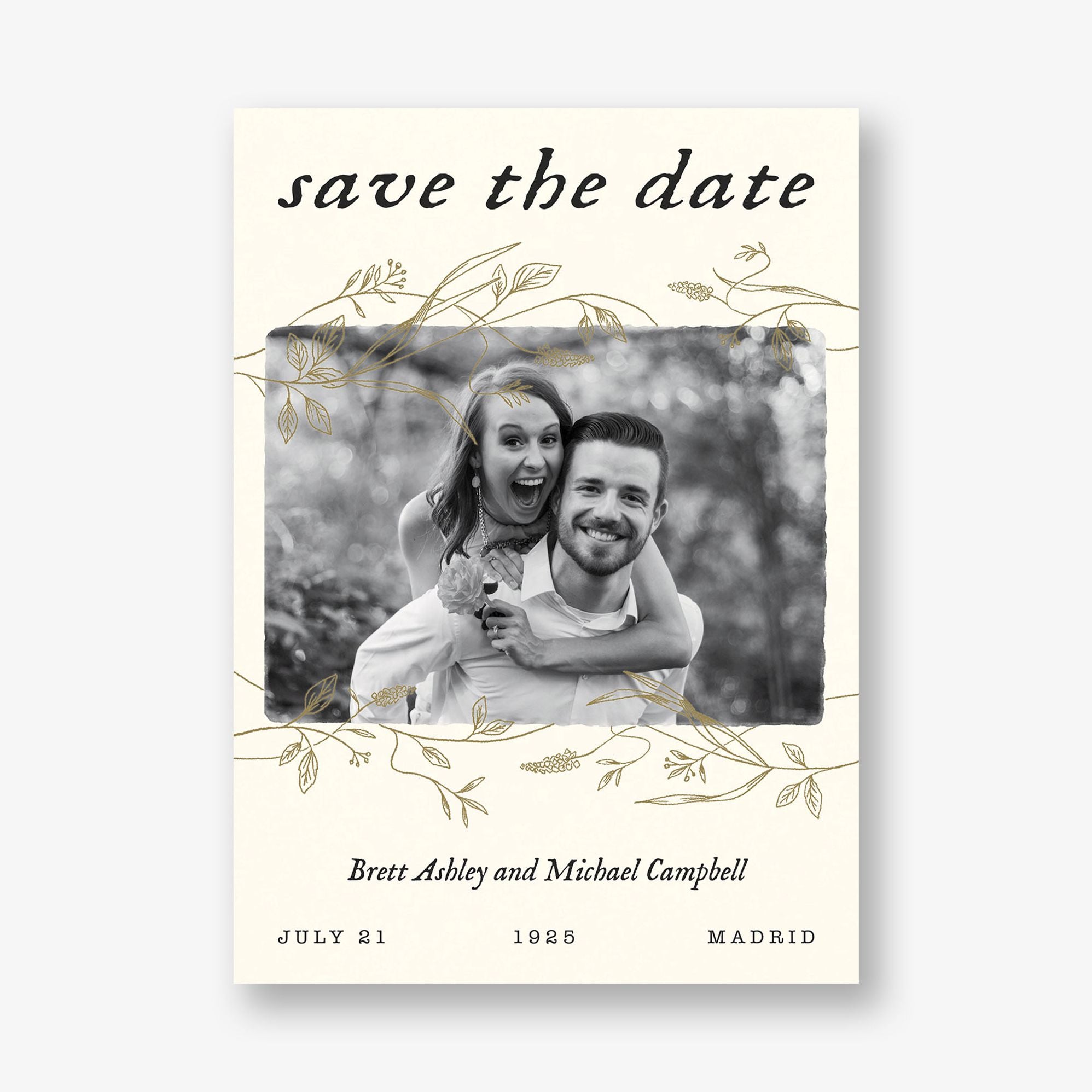Rustic Film Frame Photo Save the Date - Image 3