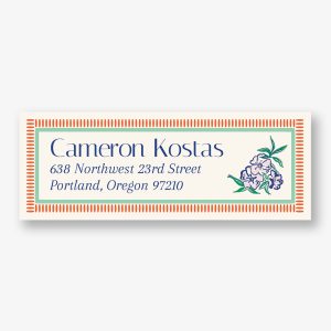 Coastal Collage Return Address Label