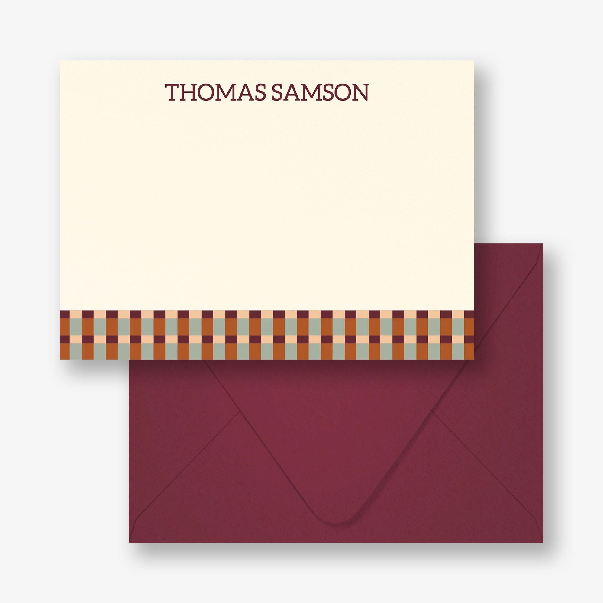 Dad Plaid Stationery - Image 3