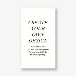 Upload Your Own Business Card Vertical