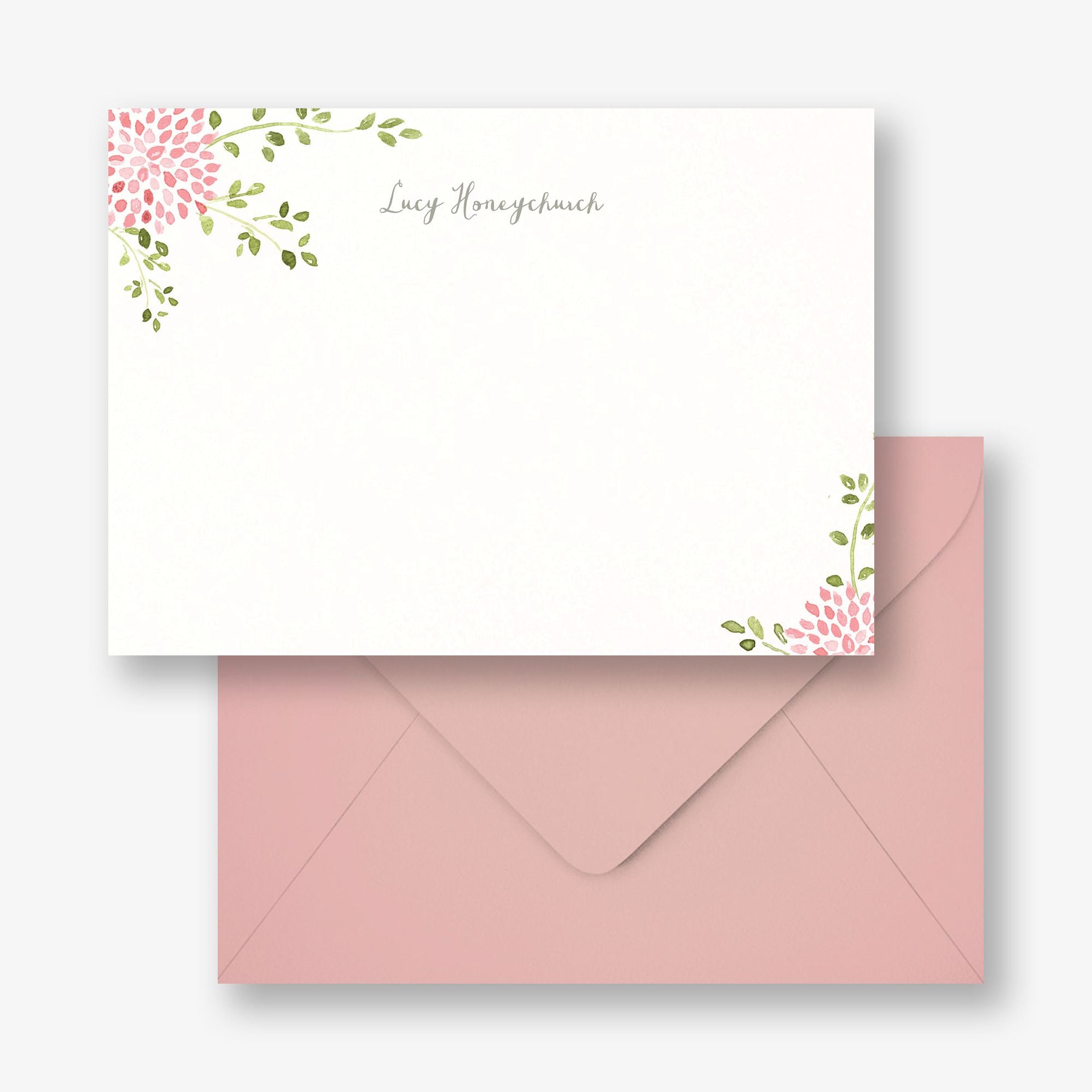 Dahlias Horizontal Stationery - Image 2