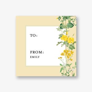 Buttercup Parlor Custom Gift Tag Label