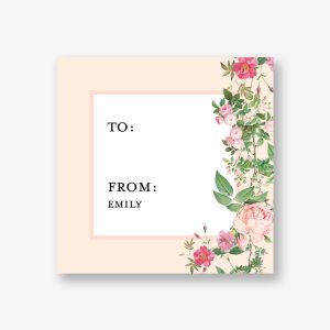 Petal Society Custom Gift Tag Label