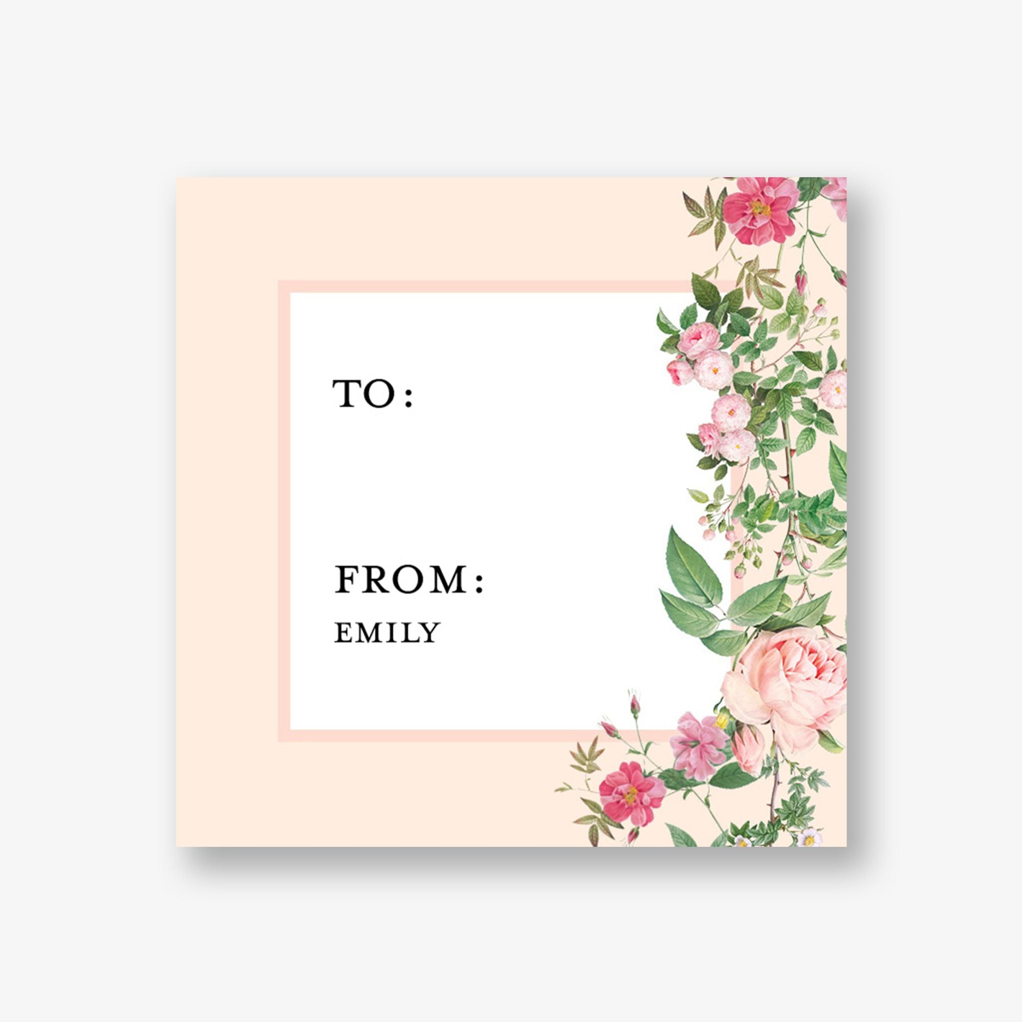 Petal Society Custom Gift Tag Label