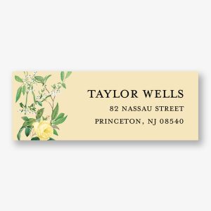Buttercup Parlor Return Address Label
