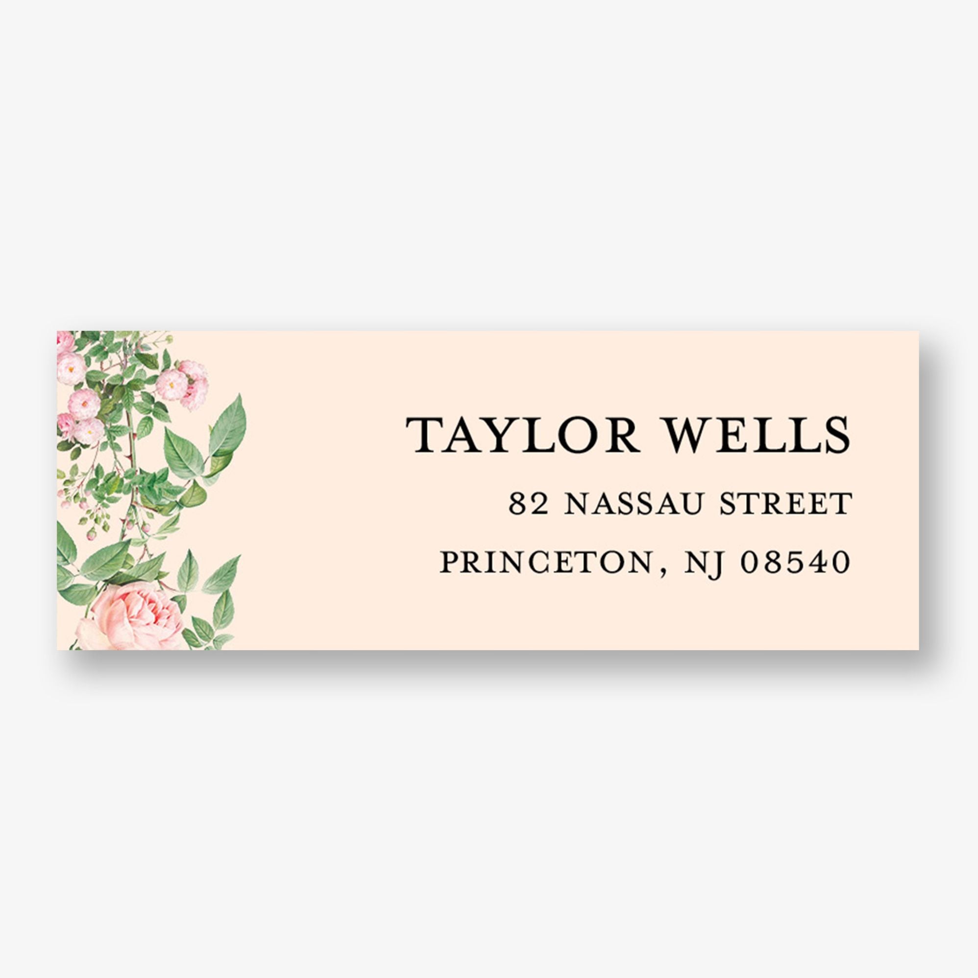 Petal Society Return Address Label