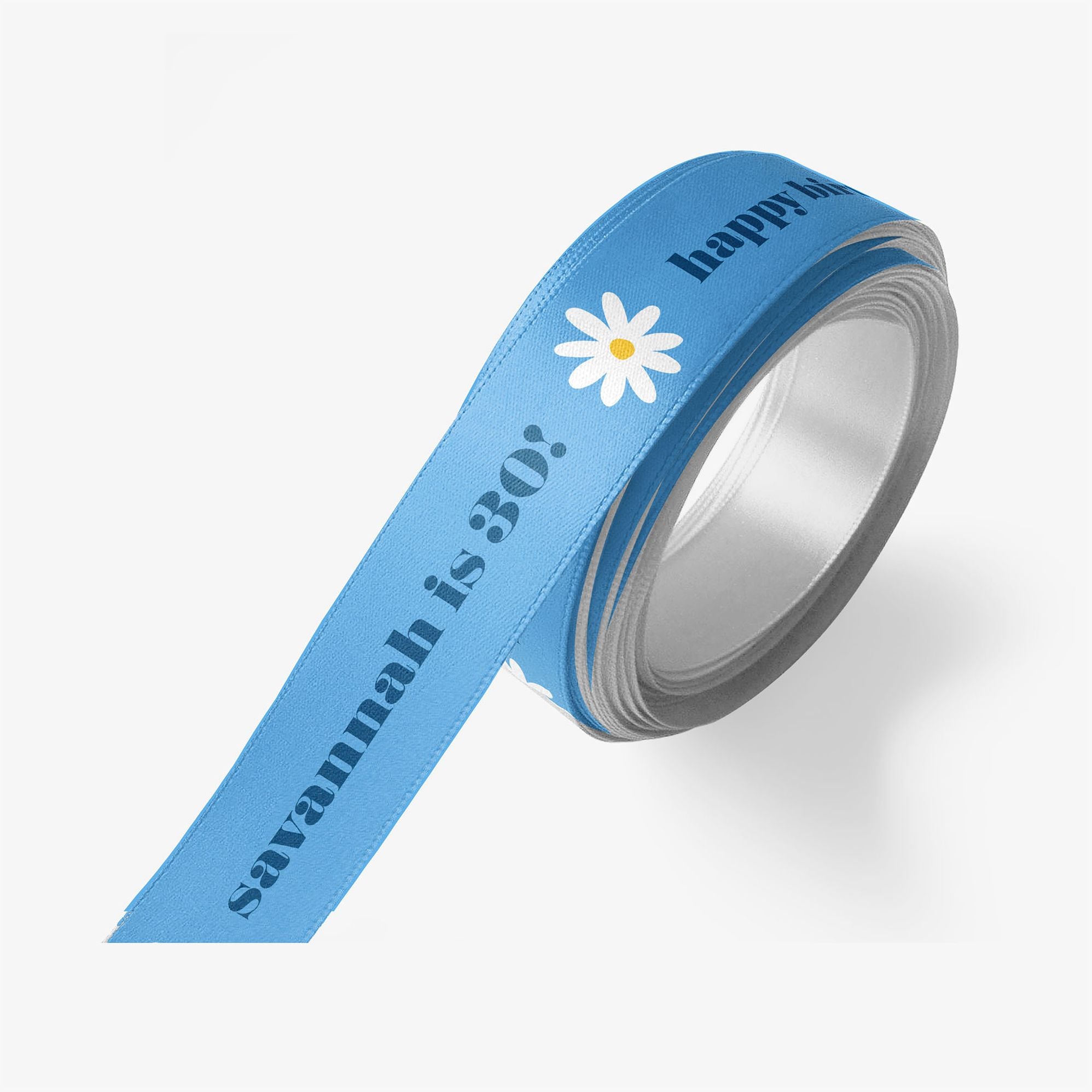 Retro Daisy Custom Ribbon 10 Yard Spool - Image 2
