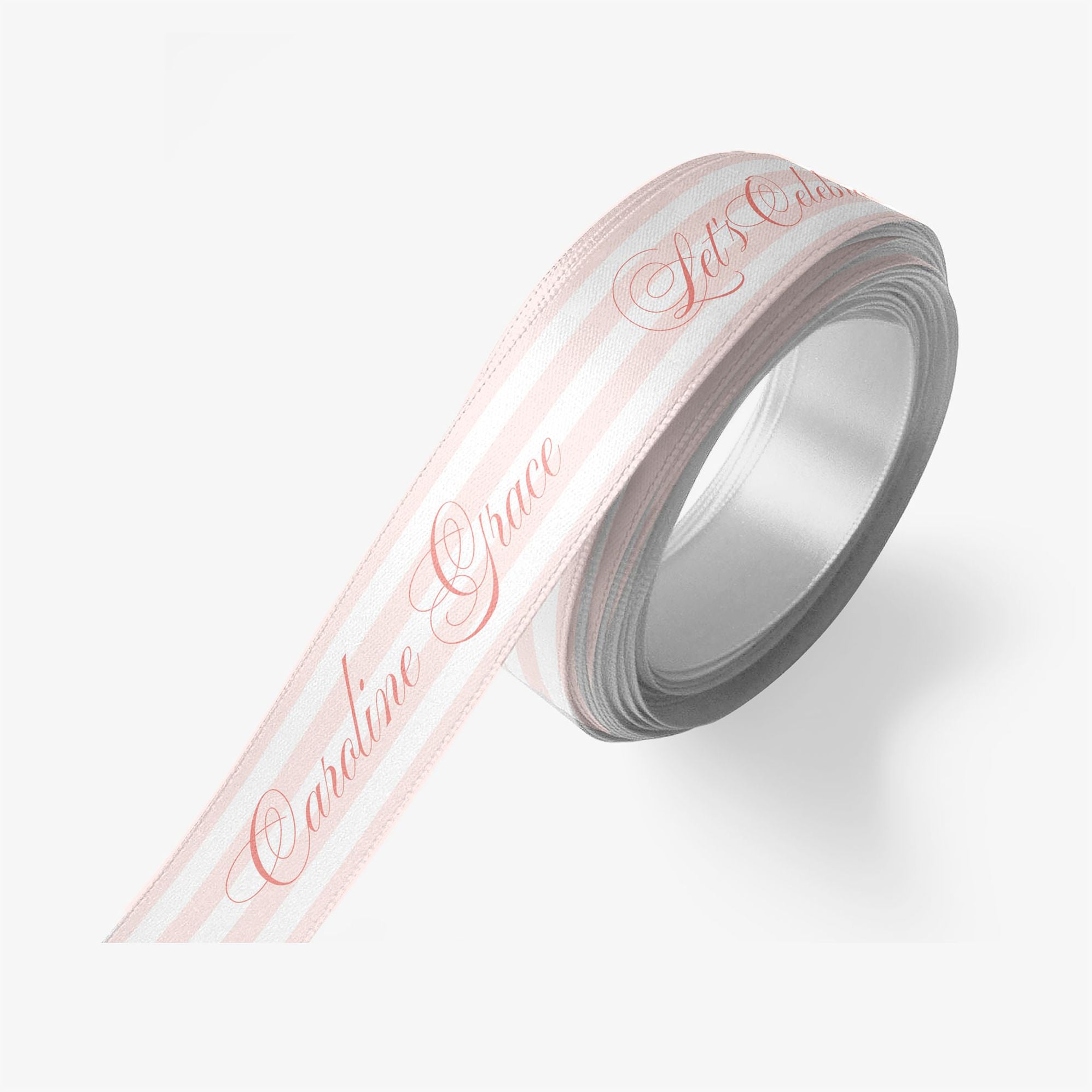 Posh Pinstripe Custom Ribbon 2 Yard Spool