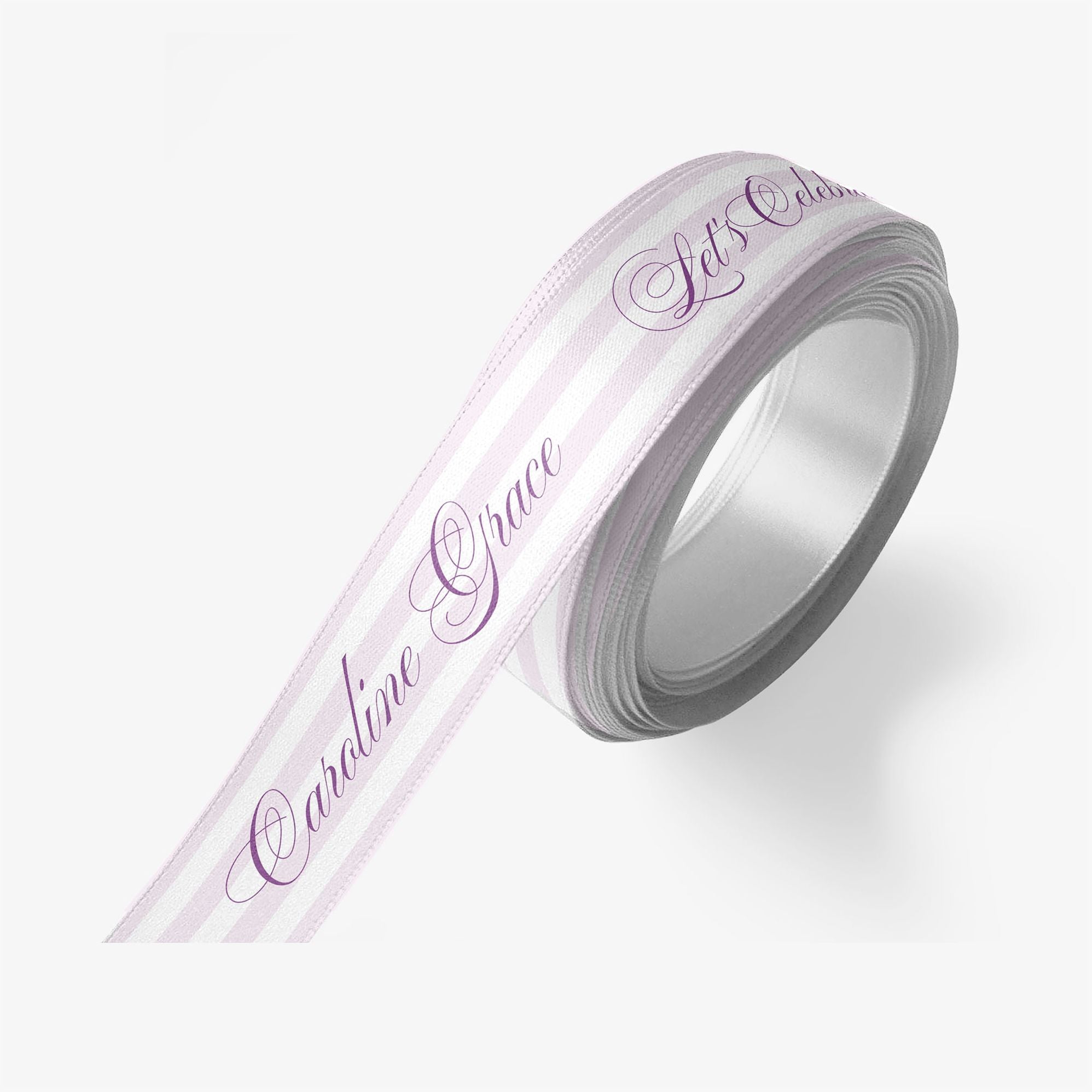 Posh Pinstripe Custom Ribbon 2 Yard Spool - Image 2