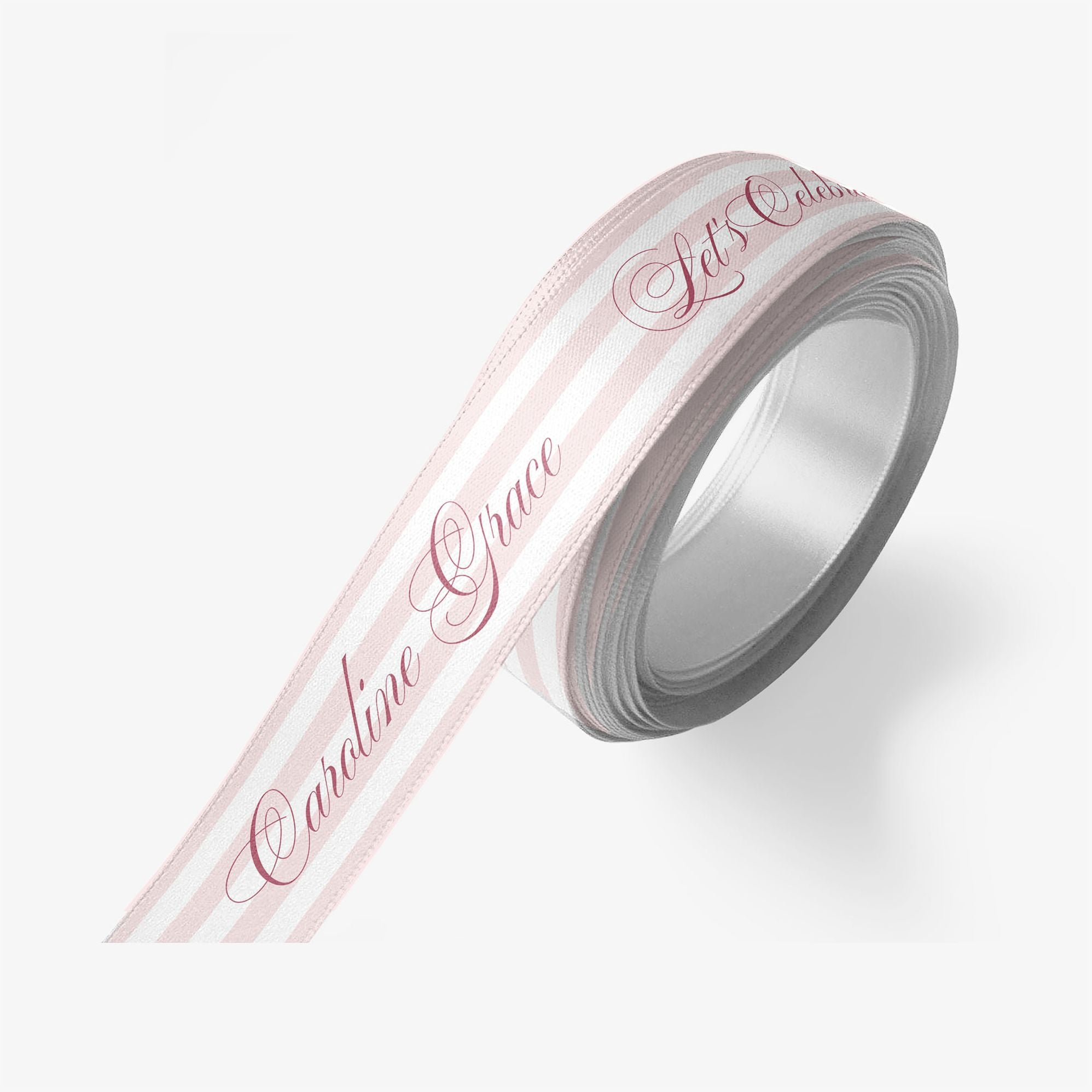 Posh Pinstripe Custom Ribbon 2 Yard Spool - Image 3