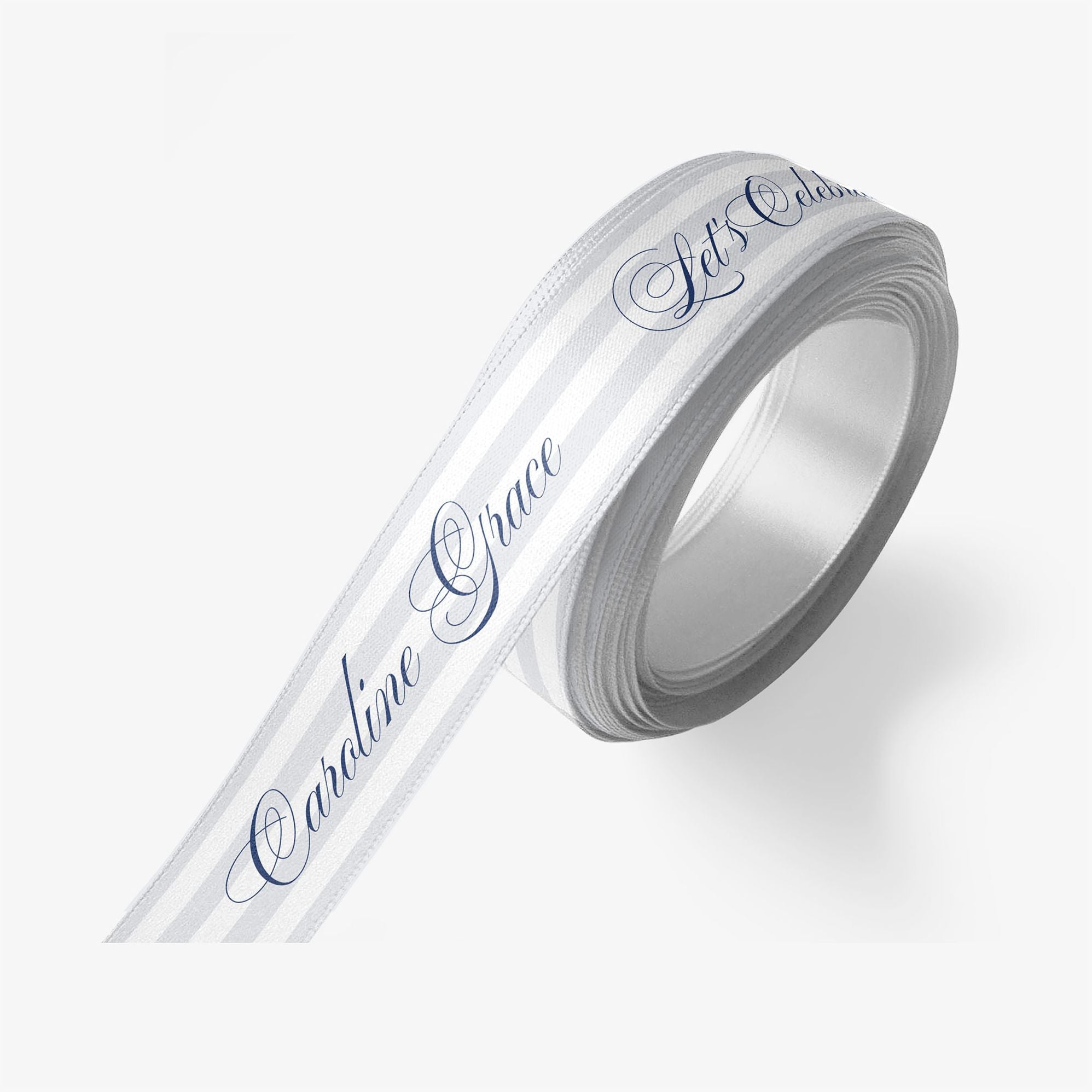 Posh Pinstripe Custom Ribbon 2 Yard Spool - Image 5