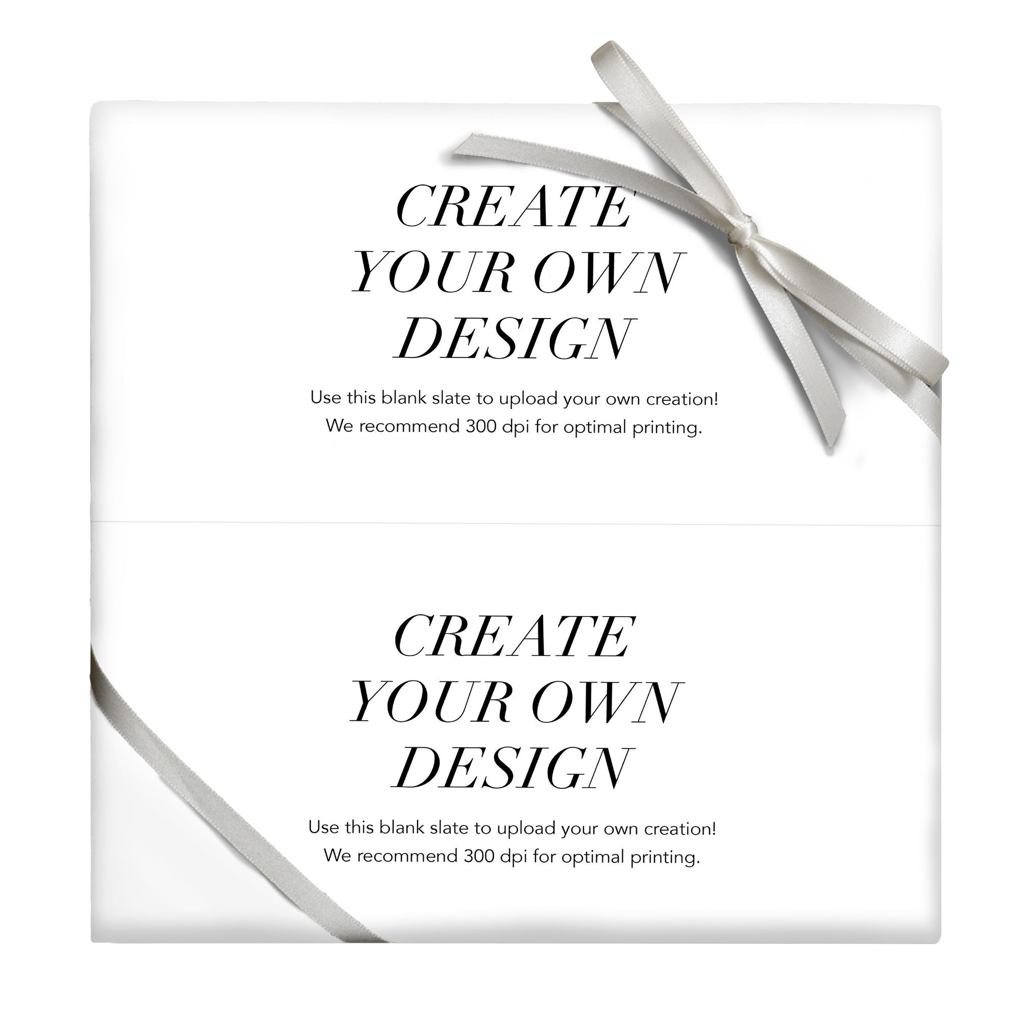 Upload Your Own Custom Wrapping Paper - 2 Photos Repeating