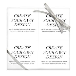 Upload Your Own Custom Wrapping Paper - 4 Photos Repeating