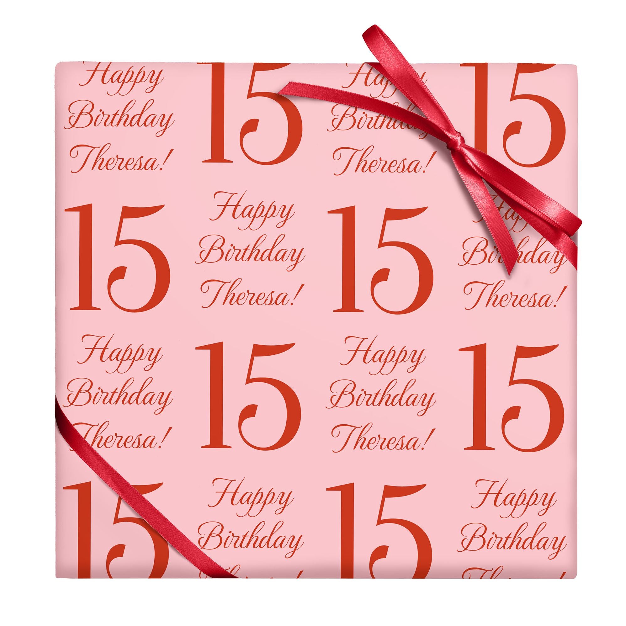Birthday Numbers Custom Wrapping Paper