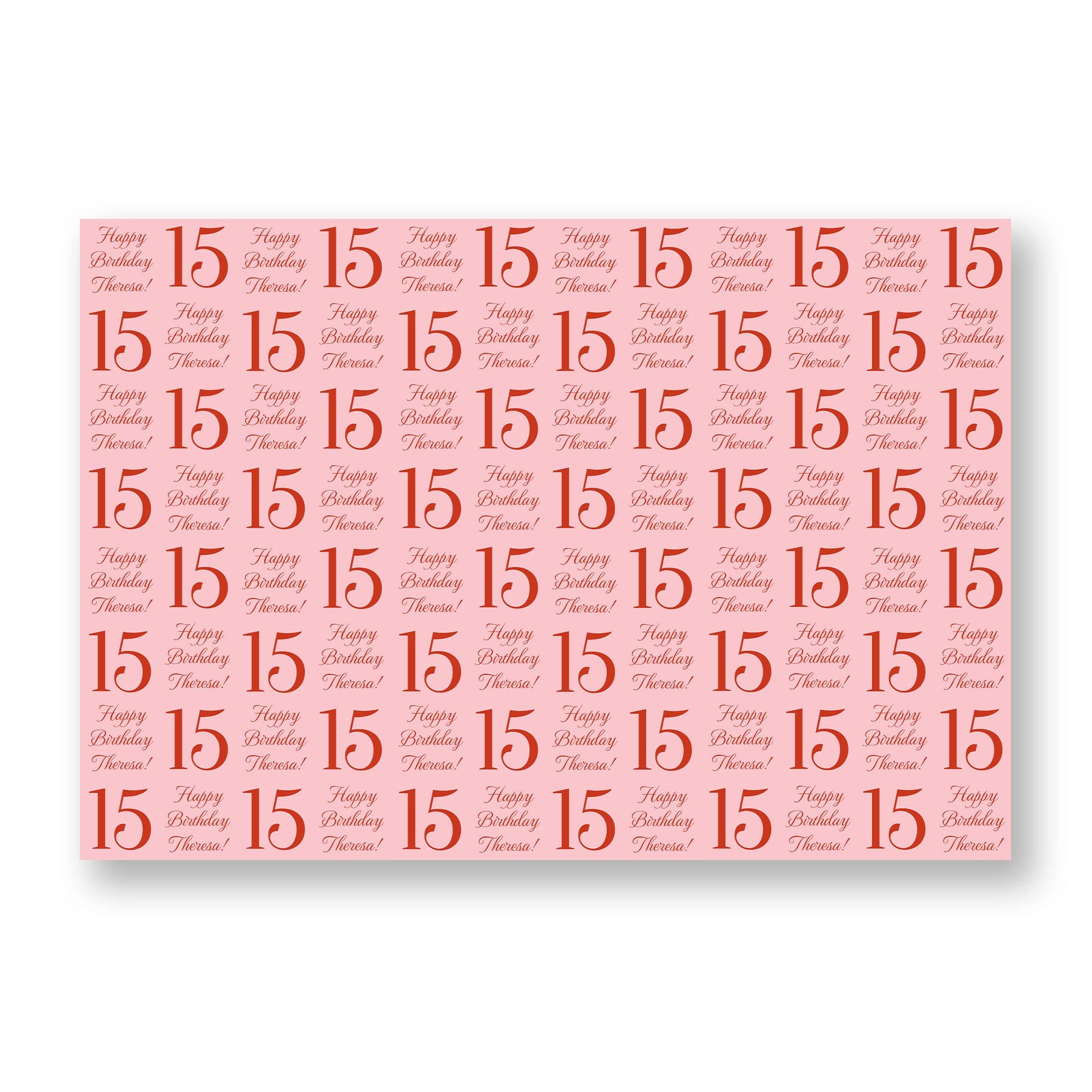 Birthday Numbers Custom Wrapping Paper - Image 2