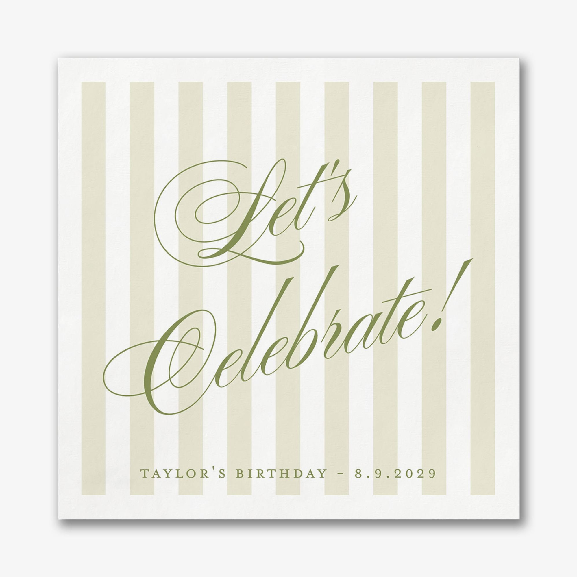 Posh Pinstripe Custom Napkins - Image 5