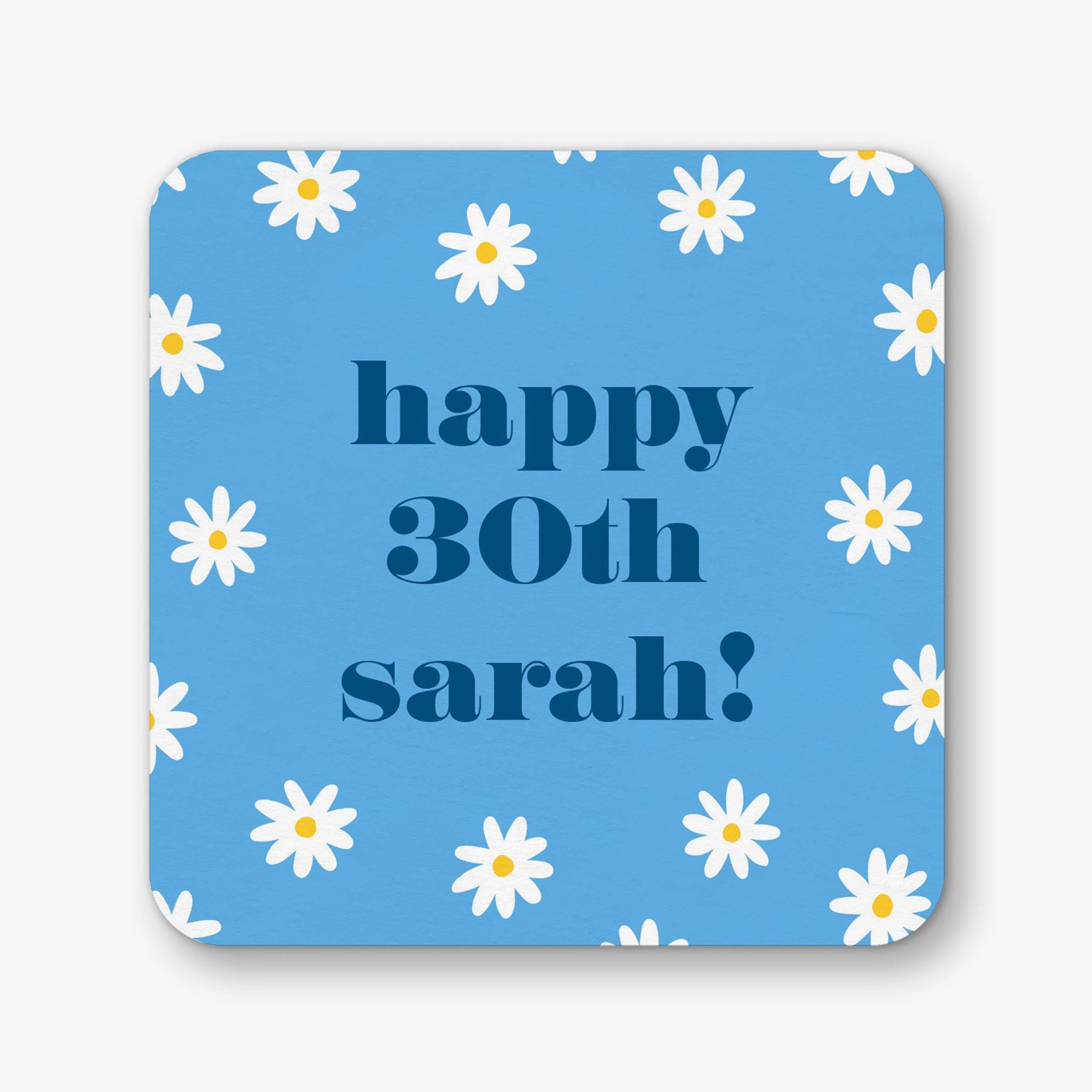 Retro Daisy Square Custom Coasters - Image 3