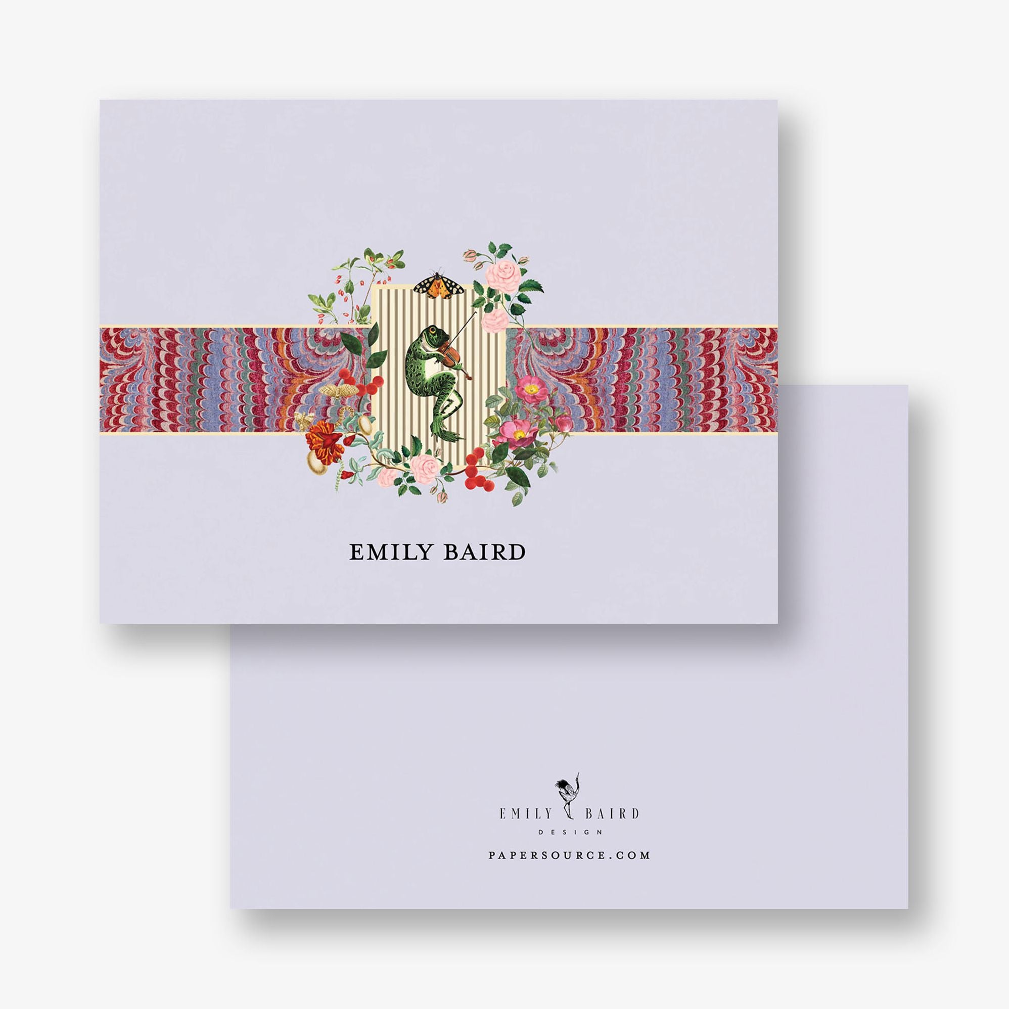 Marbled Menagerie Folded Stationery - Image 2