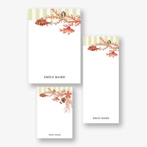 Tide Pool Personalized Mixed Notepad Set