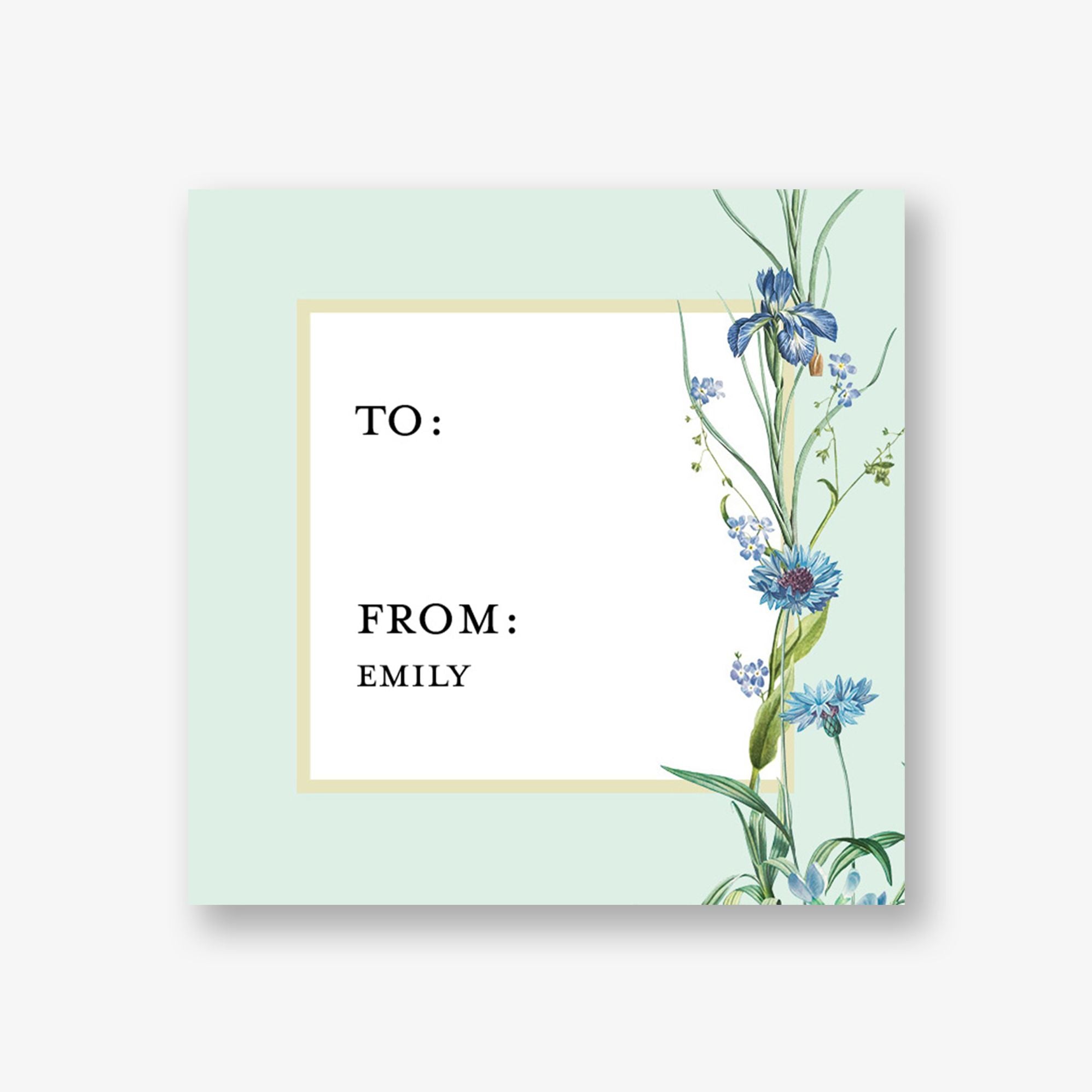 Bluebell Salon Custom Gift Tag Label