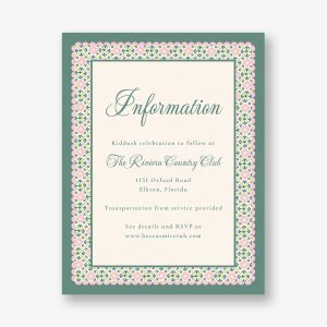 Scalloped Blossoms Bat Mitzvah Information