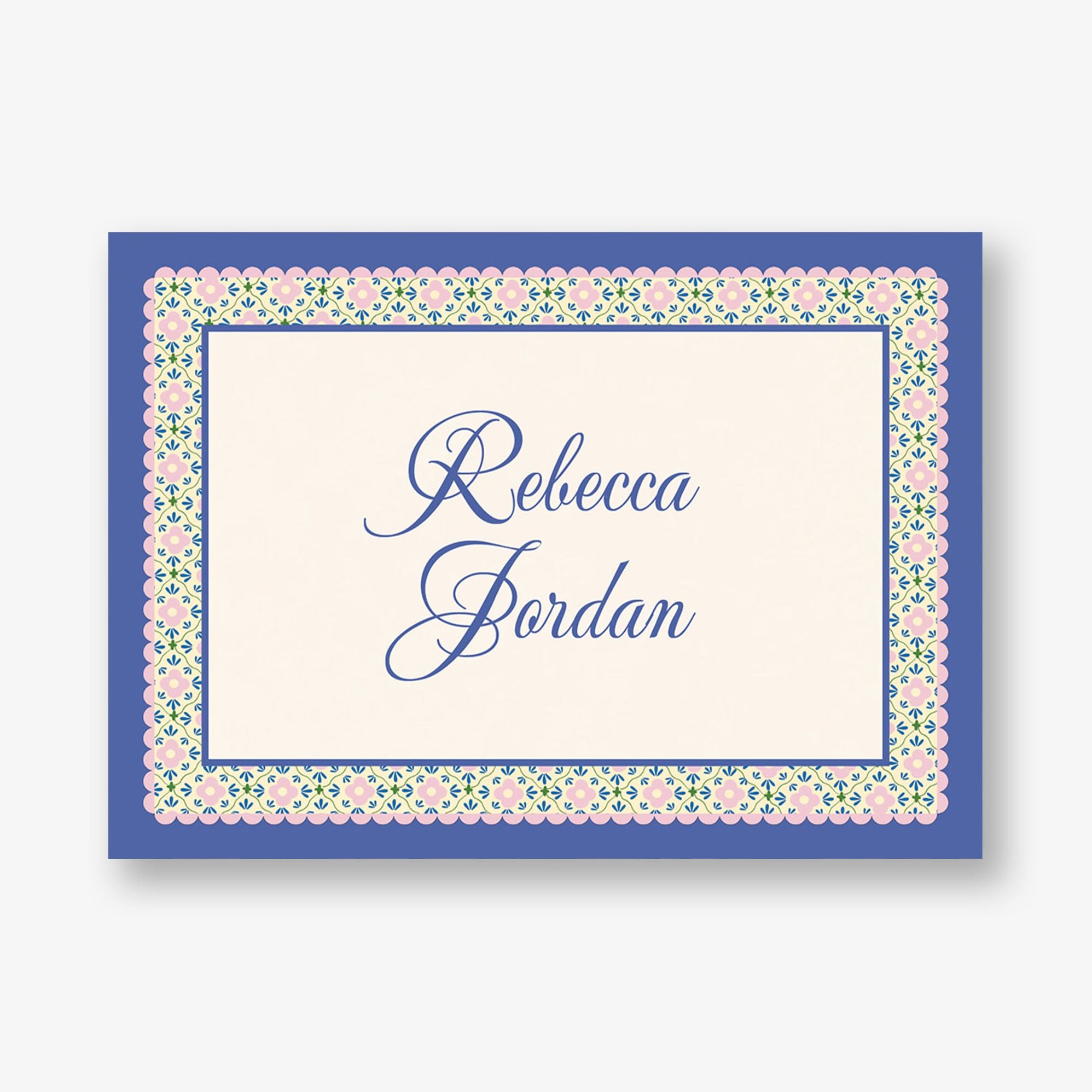 Scalloped Blossoms Bat Mitzvah Stationery - Image 2