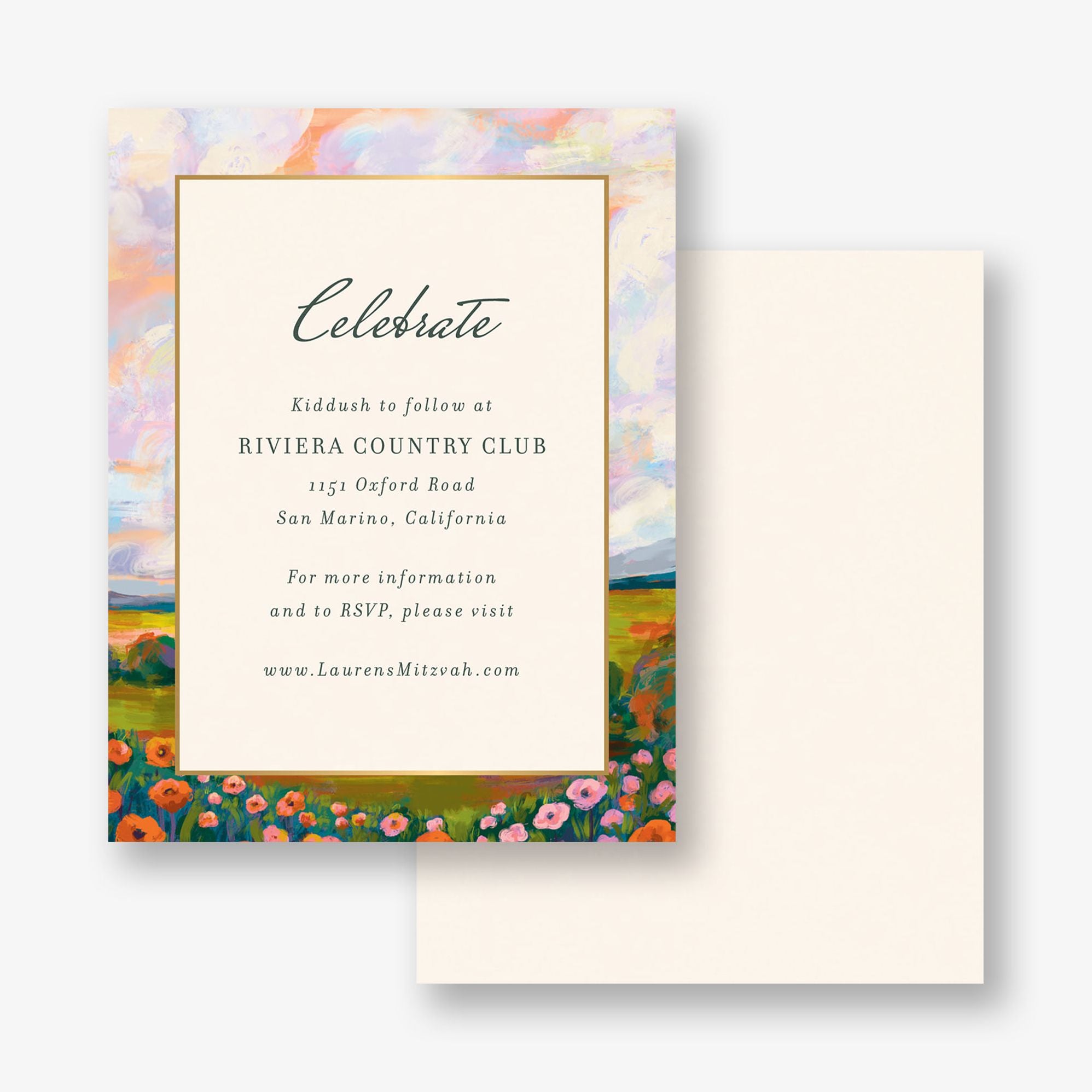 Dreamy Pasture Foil Bat Mitzvah Information - Image 5