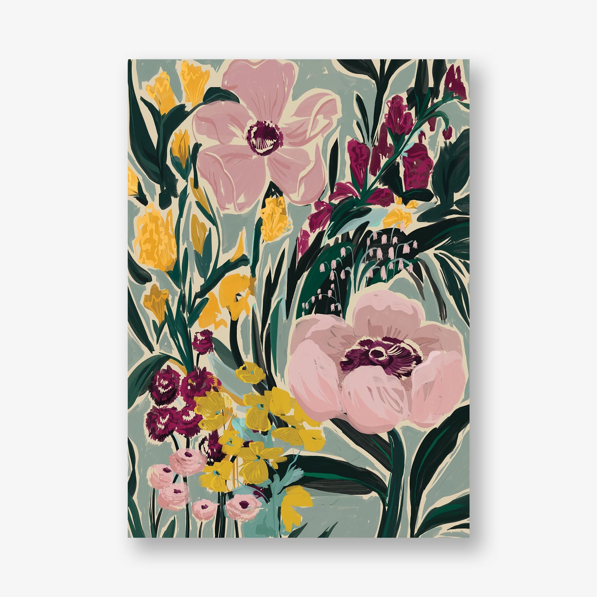 Moody Florals Foil Bat Mitzvah Invitation - Image 2