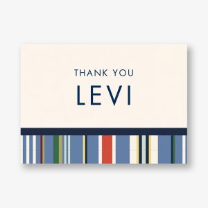 Coloful Stripes Bar Mitzvah Stationery