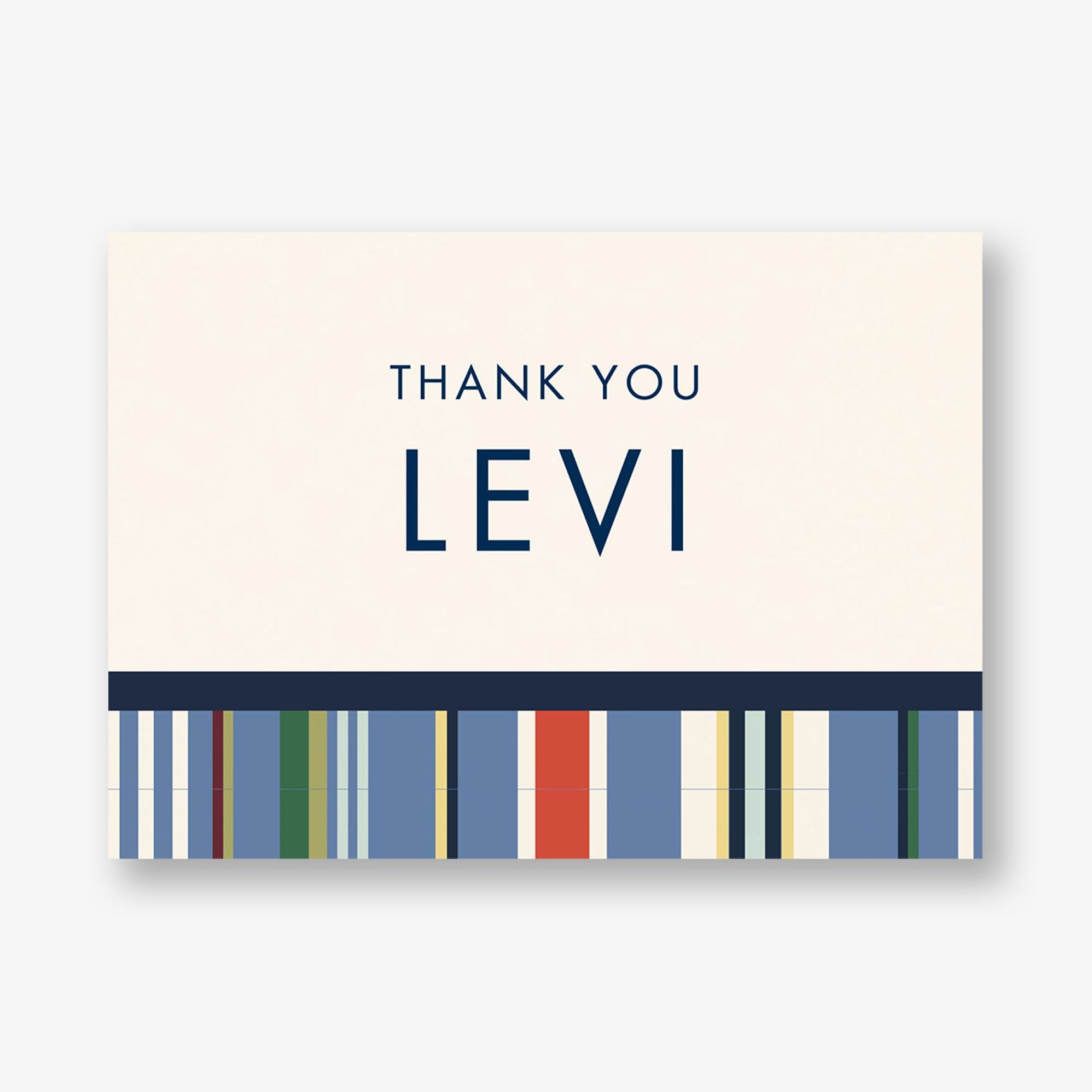 Coloful Stripes Bar Mitzvah Stationery