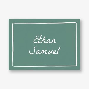 Hand Drawn Border Bar Mitzvah Stationery