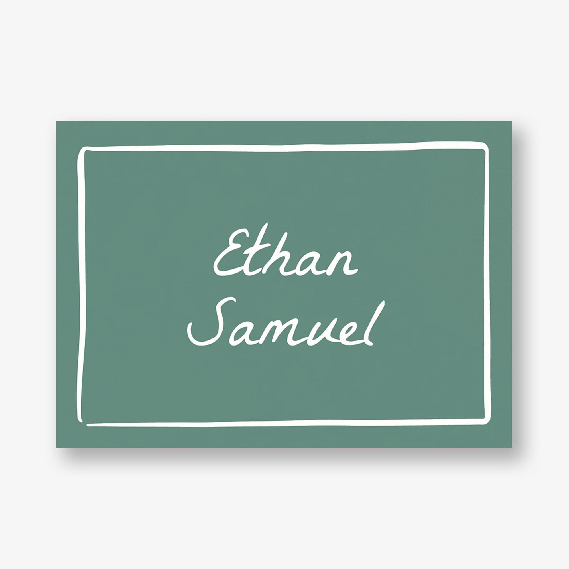 Hand Drawn Border Bar Mitzvah Stationery
