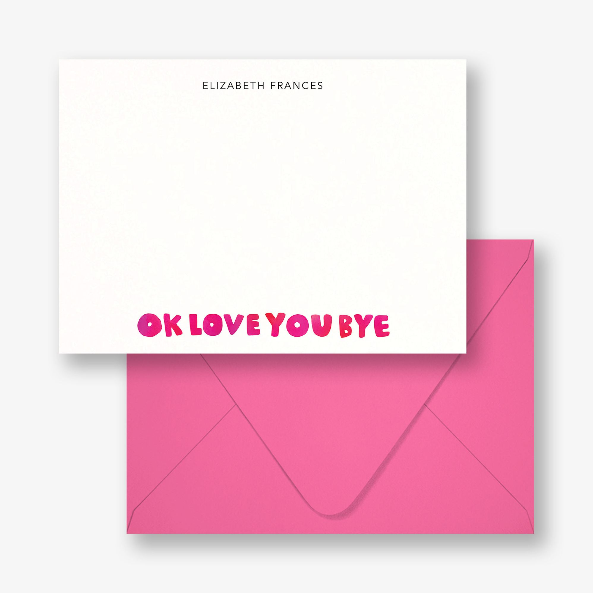 Ok Love You Bye Stationery - Image 4