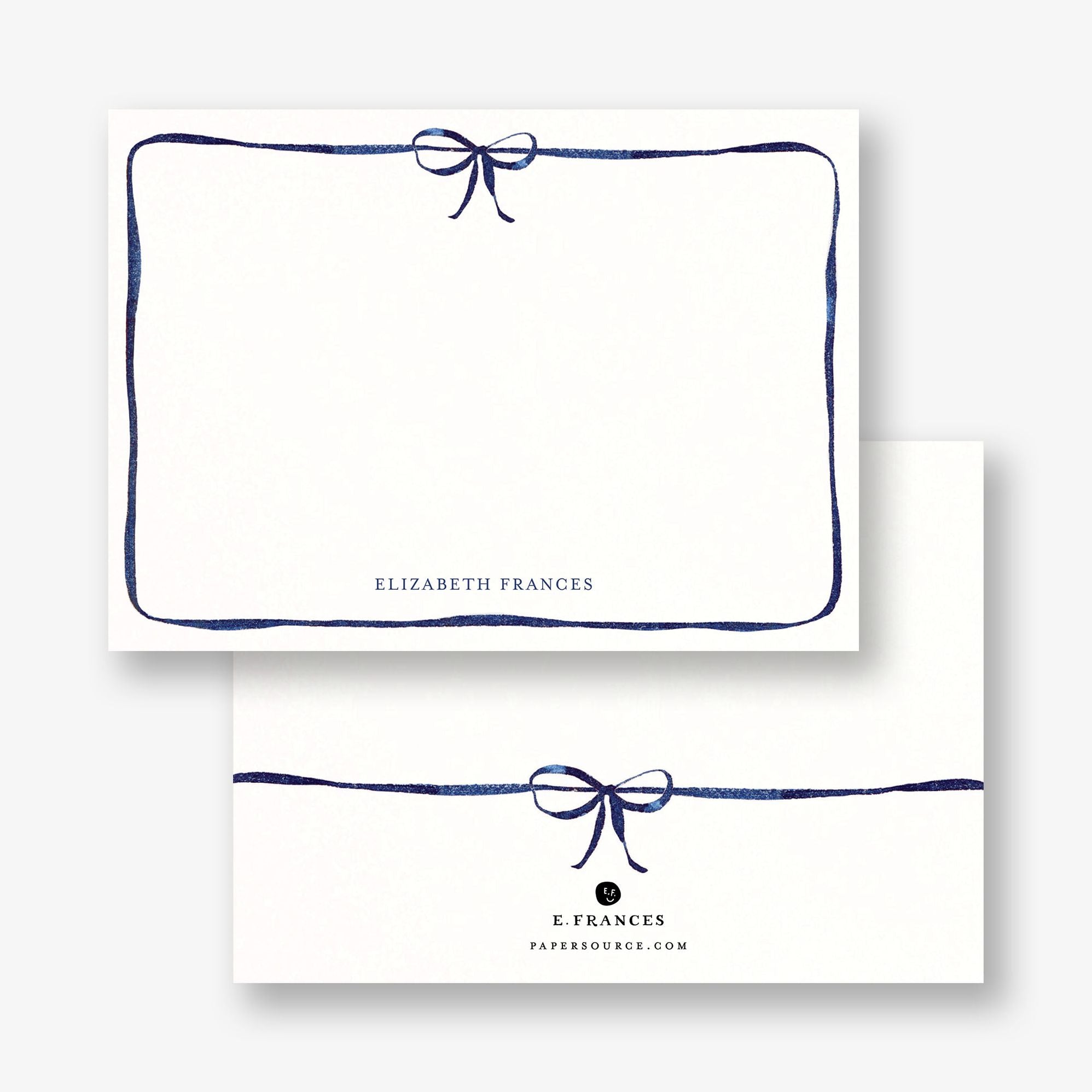 Navy Bow Stationery - Image 3