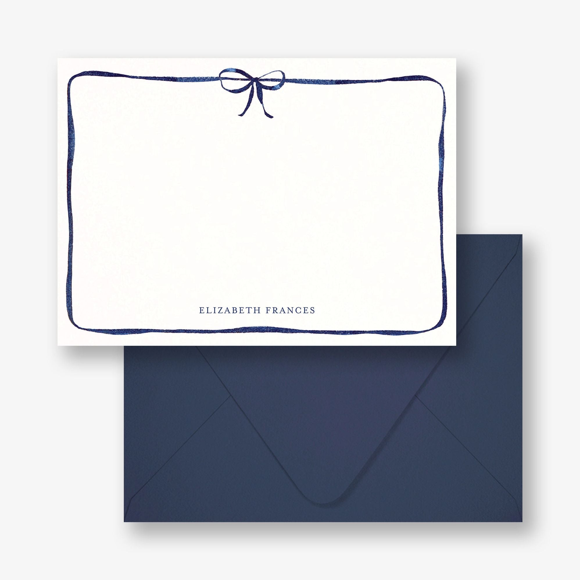 Navy Bow Stationery - Image 4