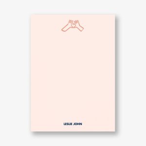 Heart Hands Stationery
