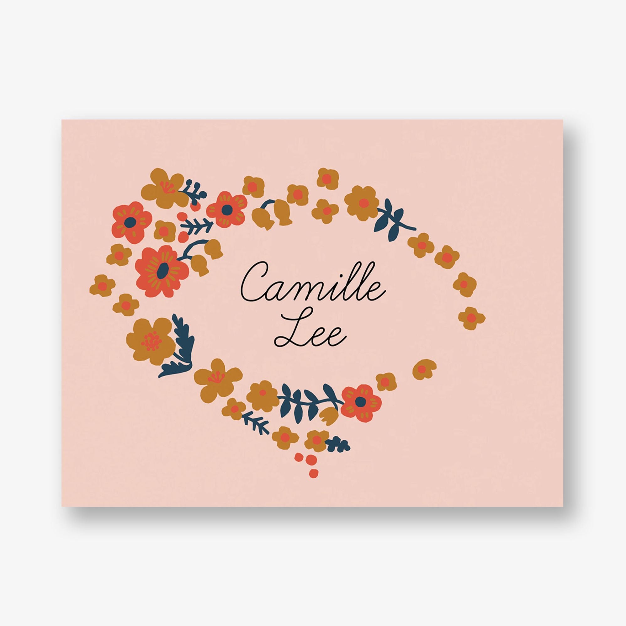 Ditzy Garden Custom Folded Stationery